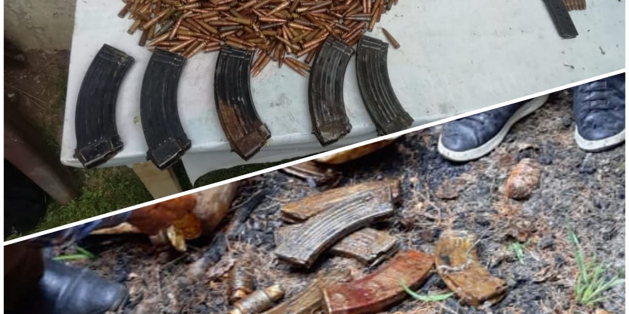 Militants hideout busted in Ganderbal forest area,huge ammunition recovered