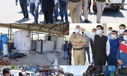 DC Bandipora inspects implementation of Corona Curfew;Reviews Healthcare services at DH Bandipora shifting of OPD to old Hospital complex