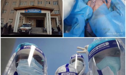 COVID Positive patient with comorbidities delivers healthy baby after rare surgery at DH Bandipora