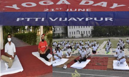 Police Technical Training Institute vijaypur organized international yoga day.