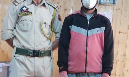 Ganderbal Police arrested Drug peddler;Charas recovered