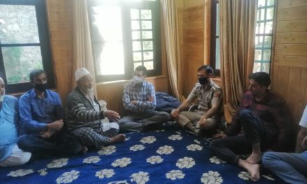 DC and SSP Budgam visited the bereaved family of the deceased girl at Ompora Budgam.