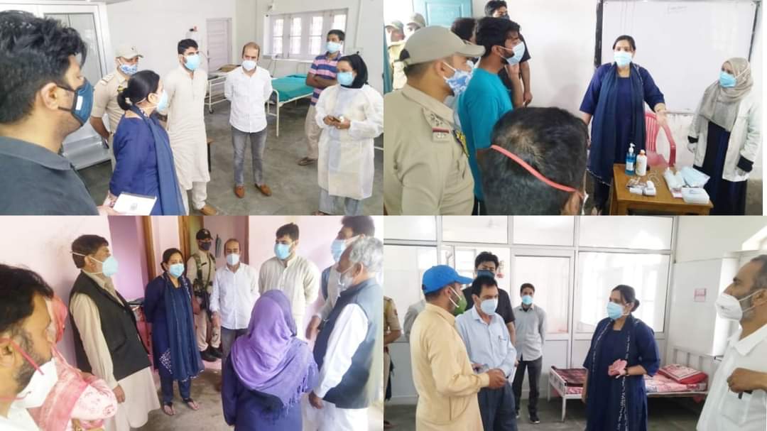 DC Gbl Krittika Jyotsna inspects arrangements at various Covid Care Centers
