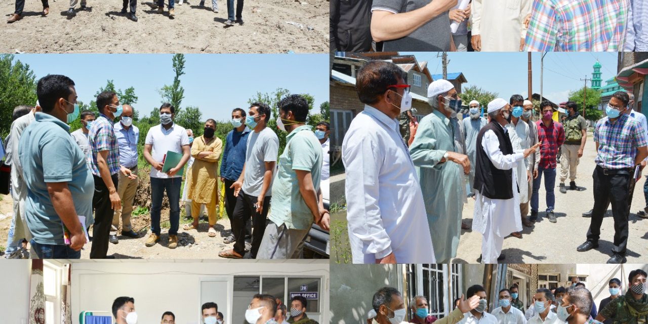 DDC Shopian Inspects Developmental Works;Asks officers to maintain timeline and quality of works