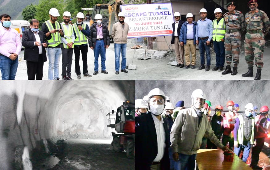 Executive Director NHIDCL initiates ceremonial blast for breakthrough of Z-Morh Tunnel