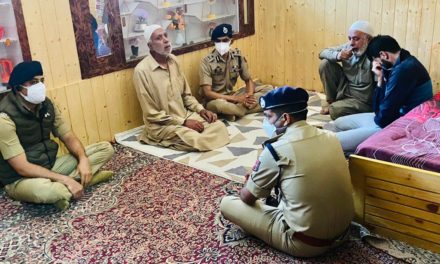 Inspector General of Police Visit Family of Policemen Who Was Killed In Srinagar