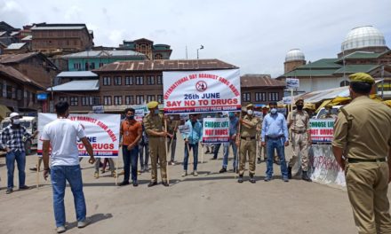 Police observed International Day against Drug Abuse in Budgam