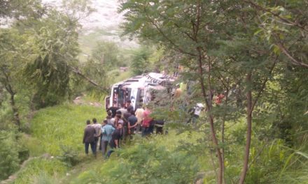 Mini Bus with over 30 passengers on board falls in gorge in poonch, many injured.