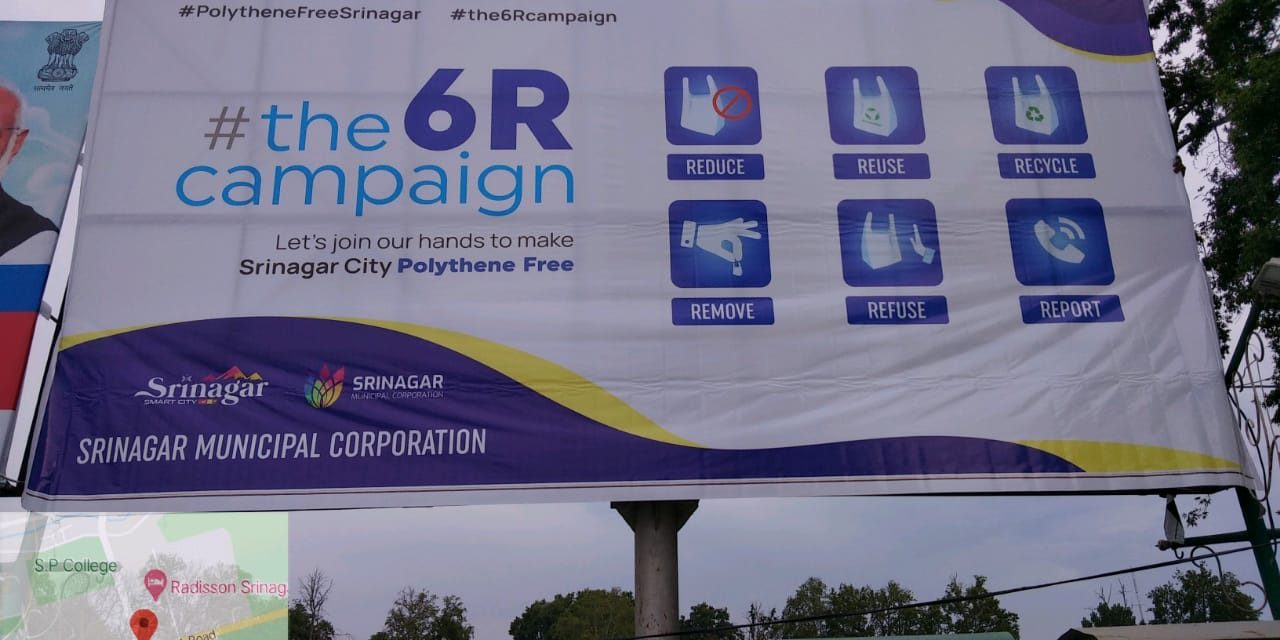 SMC launches 6 R campaign to ban complete use of Polythene in Srinagar City