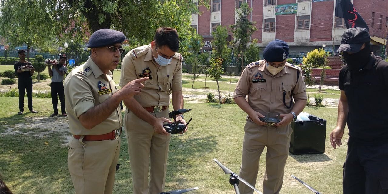 Srinagar City:Over one dozen drones pressed into service to keep an eye on suspected elements