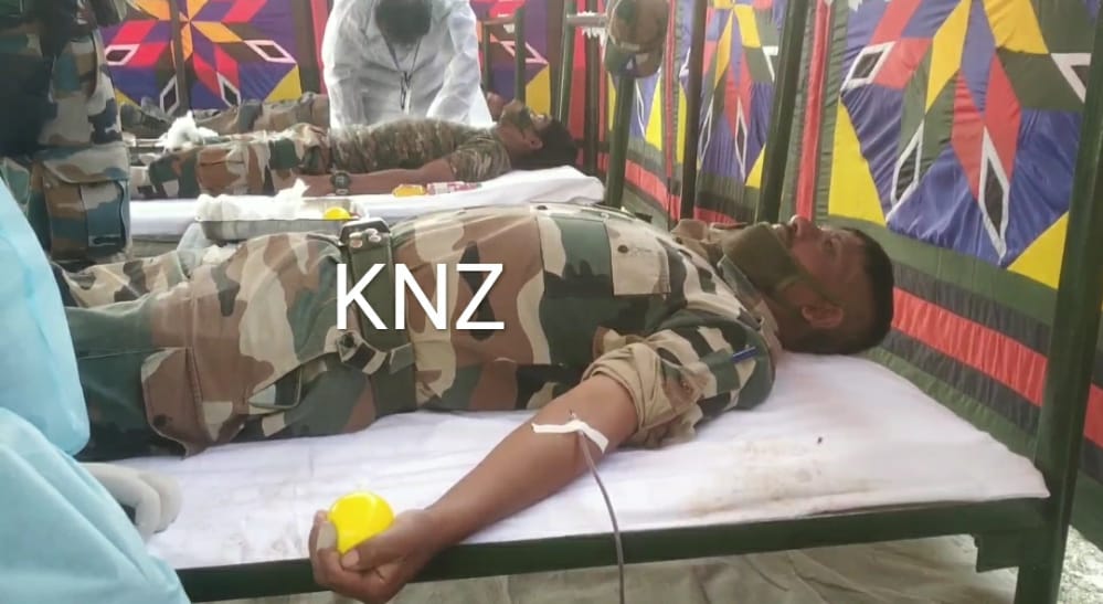 34 Asam Rifles Organises Blood Donation Camp at Kangan