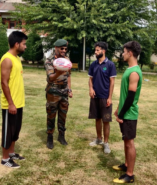 Kupwara Rugby Association joined with Indian Army for the promotion of Rugby in district Kupwara