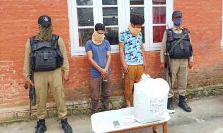 Police arrests 02 drug peddlers in Kulgam; Contraband substances recovered