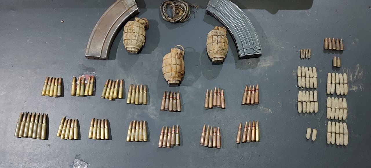 Arms cache recovered in Saderbagh forest area in Ganderbal
