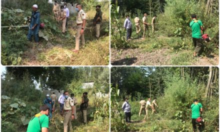 Bung Destruction Drive carried out by Police Post Shadipora.