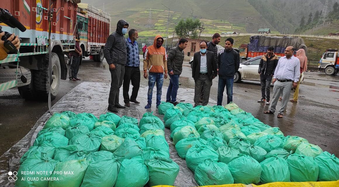 Huge quantity of narcotic substance recovered in Sonamarg, 2 trucks seized, 2 drivers arrested by AN Task Force