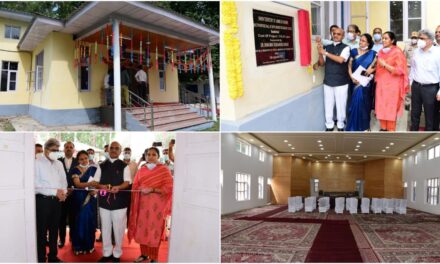 Union MoS Finance arrives on two-day visit to Ganderbal Inaugurates Auditorium at BHSS Ganderbal;Interacts with District Officers, DDCs, PRIs