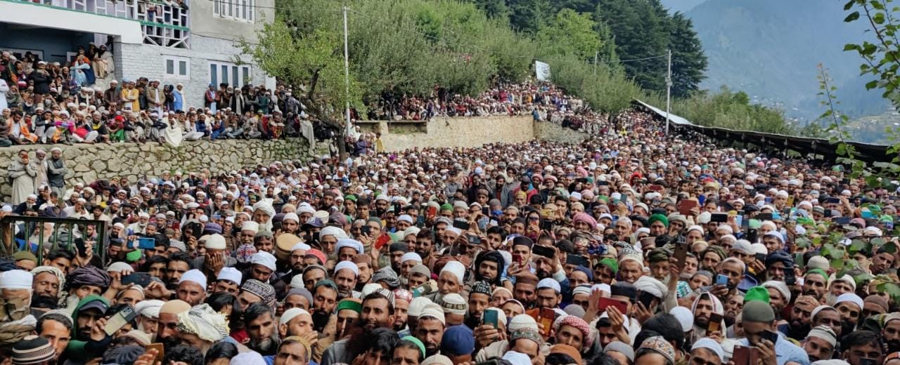 Celebration of 40th day death ceremony of Late Hazrat Mian Bashir Sb. Larvi at Baba nagri Kangan