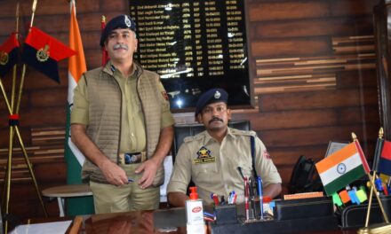 Nikhil Borkar-IPS assumes Charge As SP Ganderbal