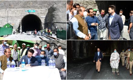 Union Minister for I&B inspects progress on Z-Morh, Zojila tunnel projects