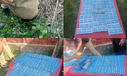 Bandipora police recovered a huge consignment of drugs worth Lakhs in Lawaypora Bandipora, Case FIR Registered.