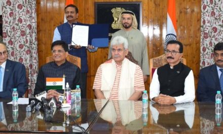 MoU signed between J&K and Government of Dubai for Real Estate development, industrial parks, super specialty hospitals