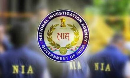 NIA carries out searches in Kashmir capital Srinagar.