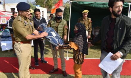 Ganderbal Police distributed School bags,Stationery items among Orphan Students at DPL Ganderbal.