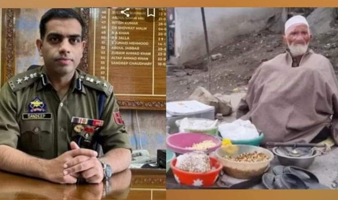 Srinagar Police Win Hearts, Pays 1Lac to 90 Yrs old Channa Seller