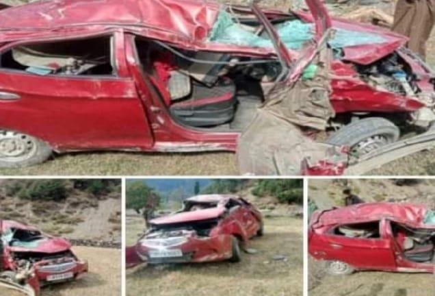 Man Killed, 3 Others Injured As private vehicle falls into gorge in Kupwara