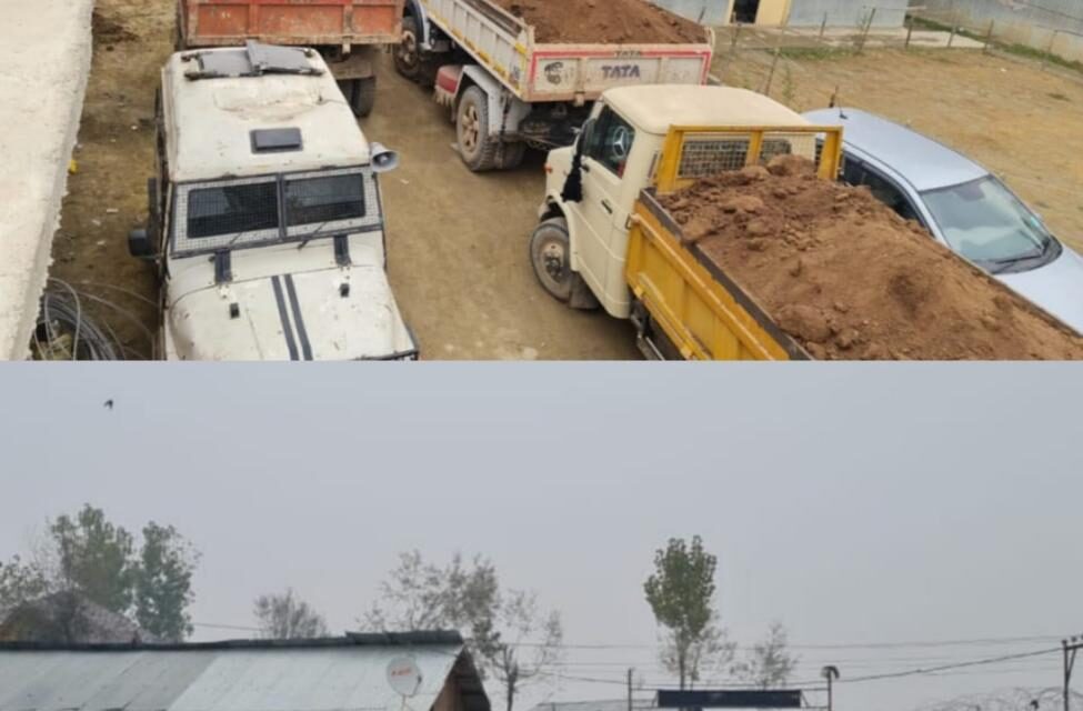Police seizes 09 tippers for illegal excavation and transportation of minerals in Budgam; 09 persons arrested