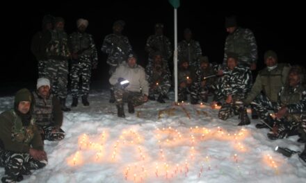 CRPF 118BN personnel celebrate Diwali in Sonmarg,Kashmir