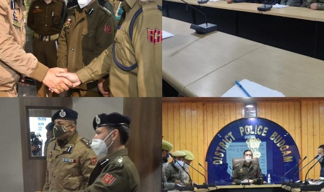 DIG CKR Srinagar visits Budgam; Reviews security, law & order scenario