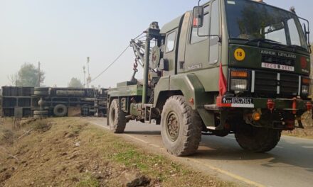 After truck overturned in Lar G’bal,Army rescued vehicle