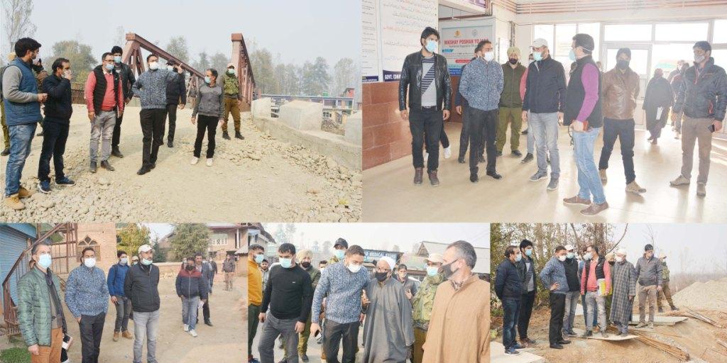 DDC Shopian tours various areas of district;Takes stock of progress of development projects