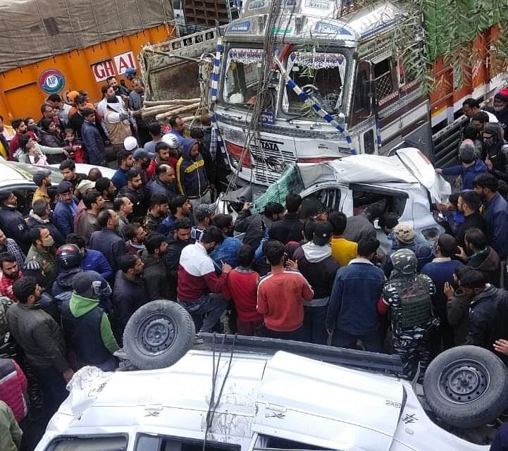 Speedy truck ran over vehicles at Magarkot, two person dead