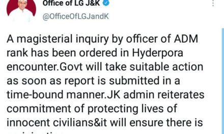 Hyderpora ‘Encounter’: Govt Orders ‘Time-Bound’ ‘Magisterial Inquiry’; LG Says Will Ensure There Is ‘No Injustice’