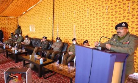 DGP J&K visits Armed Police Complex Parihaspora, Pattan,interacts with officers & Jawans