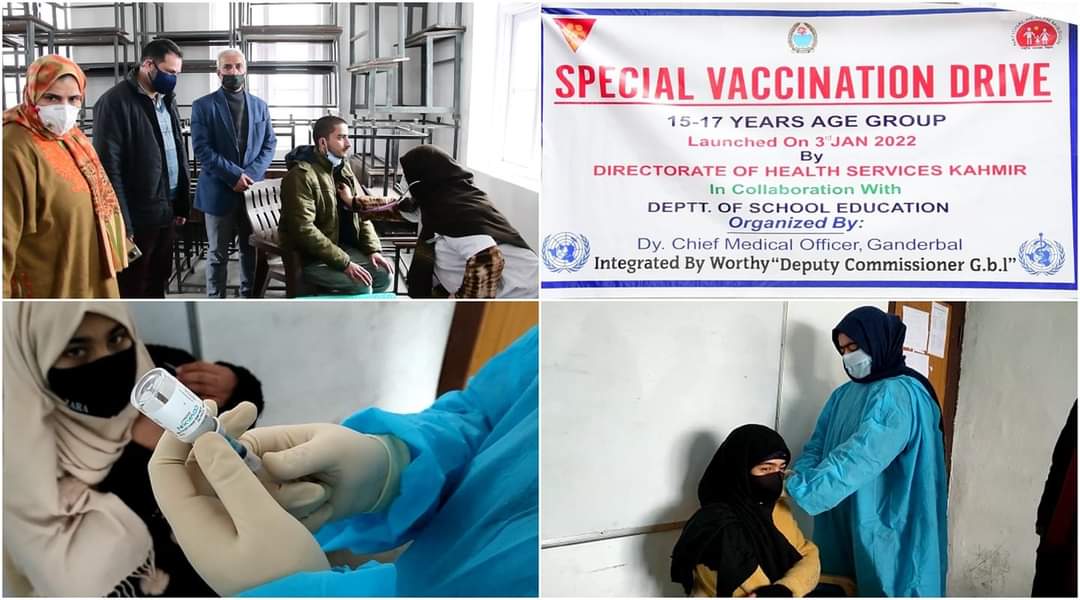 Covid-19 vaccination drive for 15-17 year age group rolled out in Ganderbal