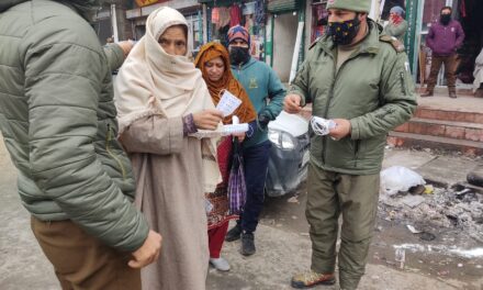 Ganderbal Police initiated mask distribution drive across district