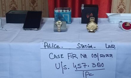 Theft case solved,one arrested,stolen items worth lacs recovered in Ganderbal:Police