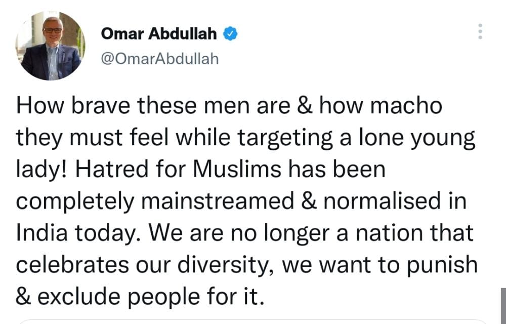 Hatred for Muslims has been normalised in India: Abdullah