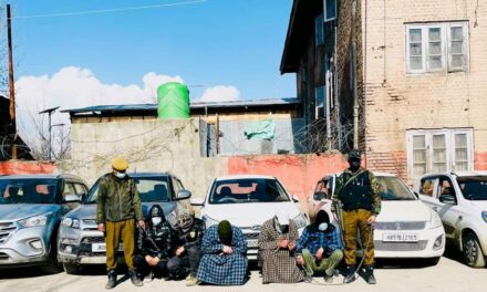 Ganderbal Police busted gang of stolen vehicle sellers,05 vehicles recovered