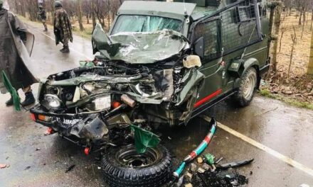 Four soldiers injured in Sopore road mishap