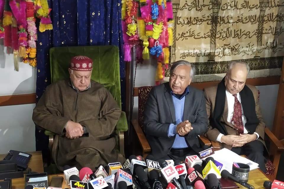 Article 370 roll back:PAGD issues White Paper on development, investment, Jobs; says ‘BJP’s achievement claims, a pack of lies’