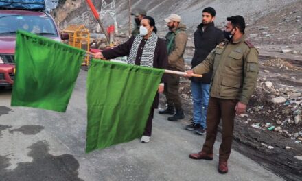 Srinagar leh highway thrown open for ligh motor vehicles