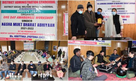 One day workshop cum awareness programme under Nasha Mukhut Bharat Abiyan held in Ganderbal