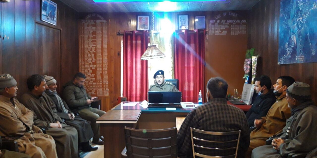 Police Station Ganderbal Organised PCPG Meeting