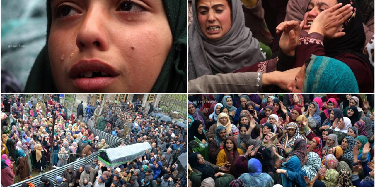Hundreds of mourners attend last rites of teenage girl killed in grenade attack by militants in Srinagar