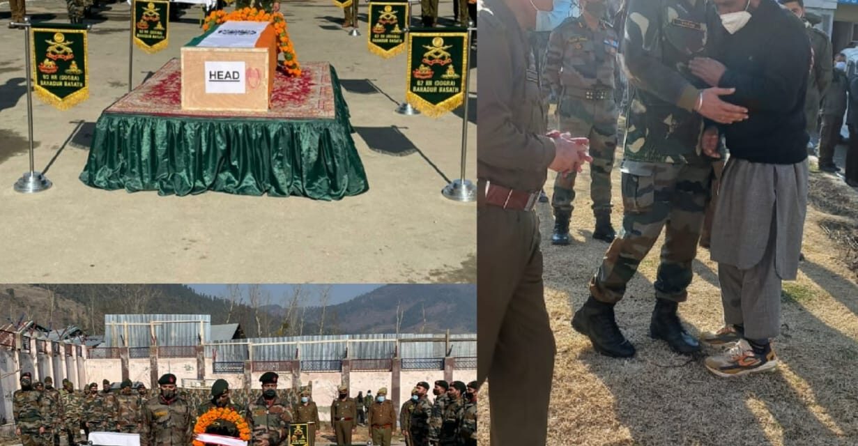 Budgam solider laid to rest; hundreds attend funeral